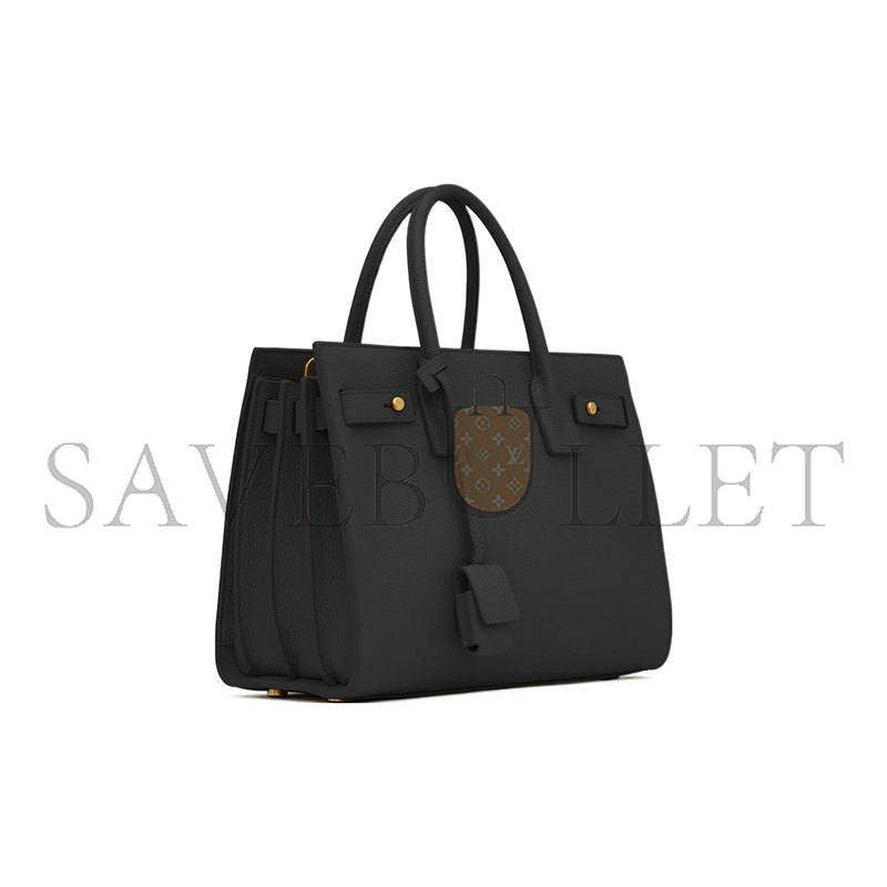 YSL SAC DE JOUR CALFSKIN CROSSBODY BAG BLACK 717448DTI0W1000 (32*25.5*15.5cm)